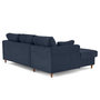 Voir la diapositive 5 : LISA DESIGN Anna - canapé d'angle gauche 4 places convertible avec coffre en velours texturé