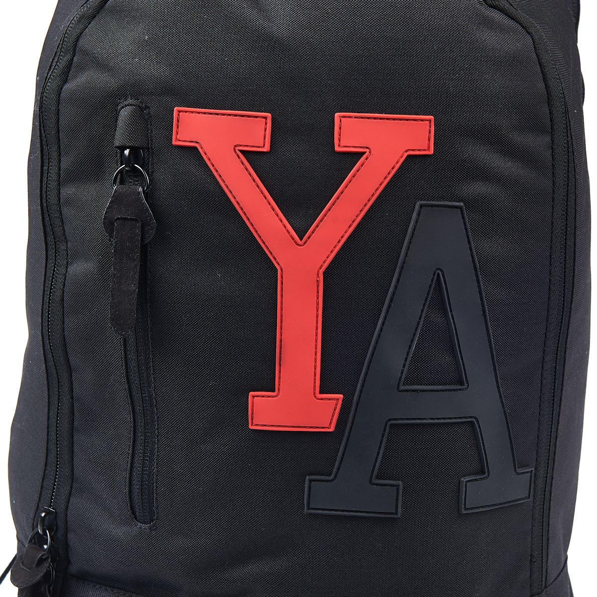 AUCHAN Sac à dos polyester noir et rouge YOUNG'S ATTITUDE