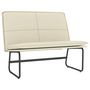 Voir la diapositive 2 : VIDAXL Banc Creme 100x75x76 cm Similicuir