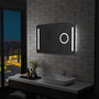 Voir la diapositive 1 : VIDAXL Miroir mural a LED de salle de bain et capteur tactile 100x60cm