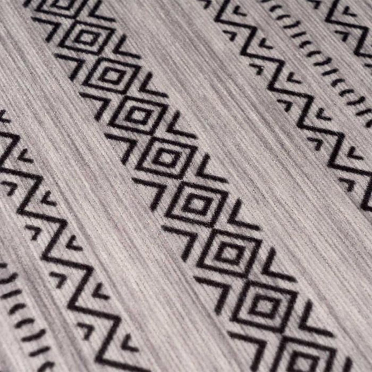 Paris Prix Tapis Tissé Imprimé à Poils Plats  Maya  Gris