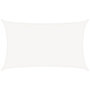 Voir la diapositive 2 : VIDAXL Voile d'ombrage 160 g/m^2 Blanc 5x8 m PEHD