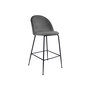 Voir la diapositive 3 : LISA DESIGN Antigua - lot de 2 tabourets de bar - en velours gris