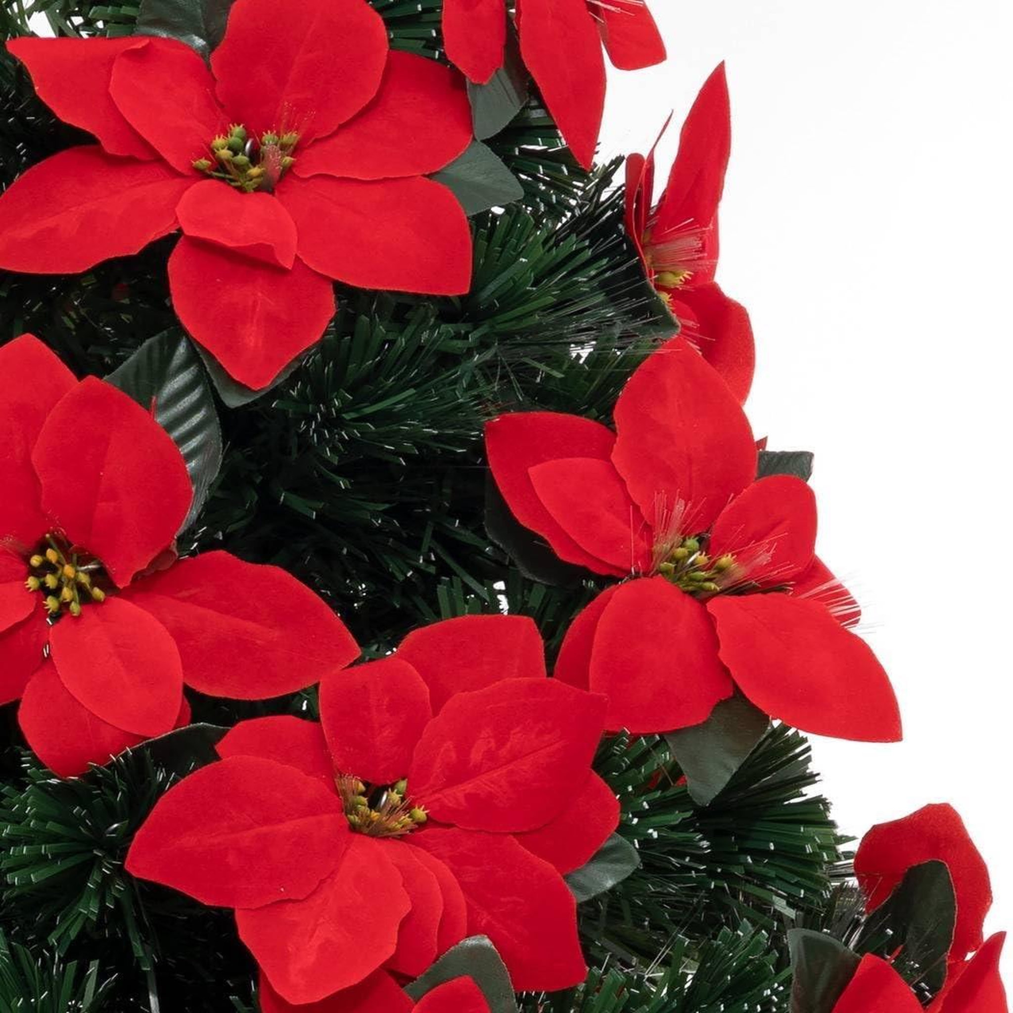 Voir la diapositive 3 : Eden Sapin de noel artificiel lumineux poinsettia 50 led