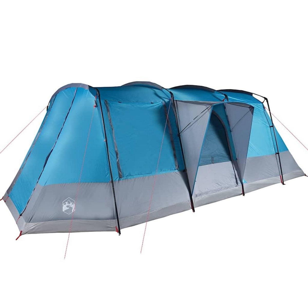 VIDAXL Tente de camping tunnel 4 personnes bleu impermeable