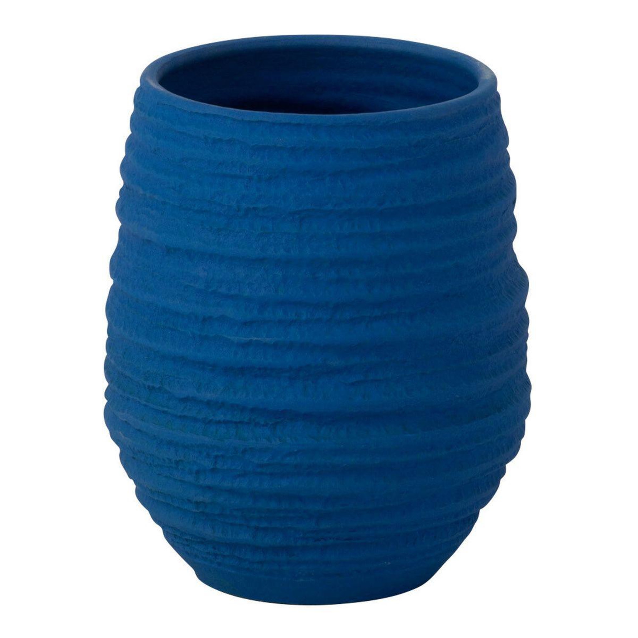 J-LINE Vase en céramique  fiesta  23cm bleu