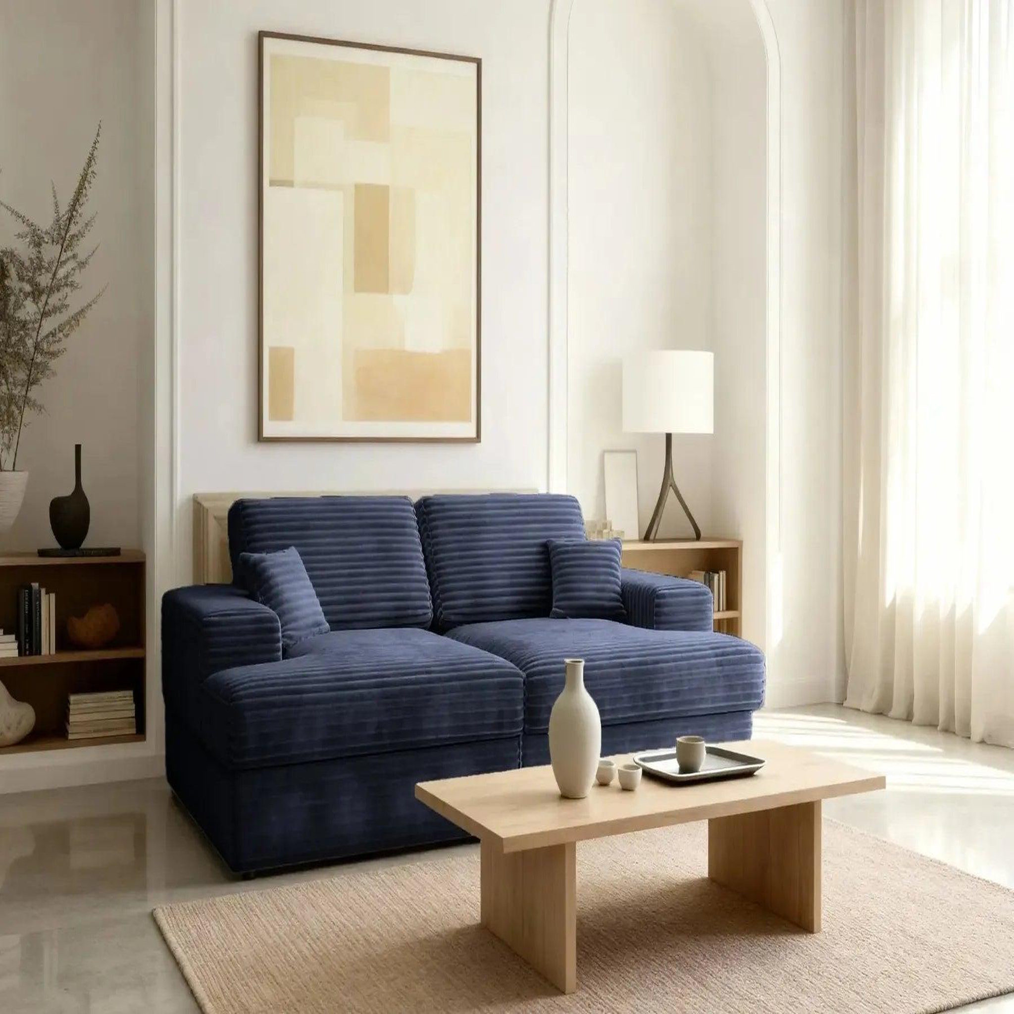 Voir la diapositive 2 : CASANOVA PARIS Lisbonne xl - canapé droit xl velours côtelé