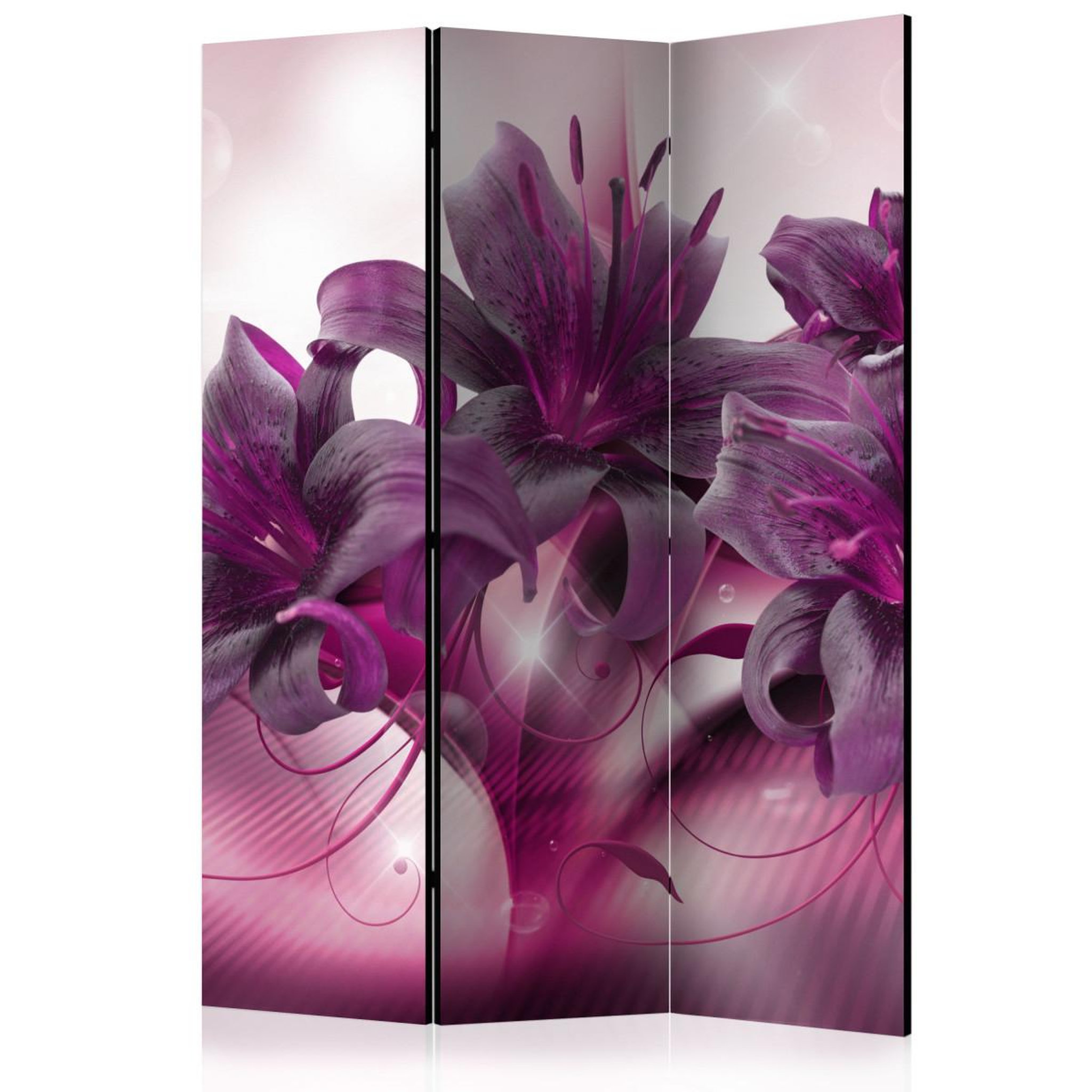 Paris Prix Paravent 3 volets  the purple flame  135x172cm