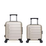SWISS KOPPER SWISS KOPPER - LOT DE 2 - Valises cabine et cabine XXS AIGLE. Coloris disponibles : Vert, Bleu, Rouge, Beige