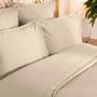 Voir la diapositive 4 : ATMOSPHERA Parure de Lit 3 Pièces  Percale  260x240cm Beige Lin