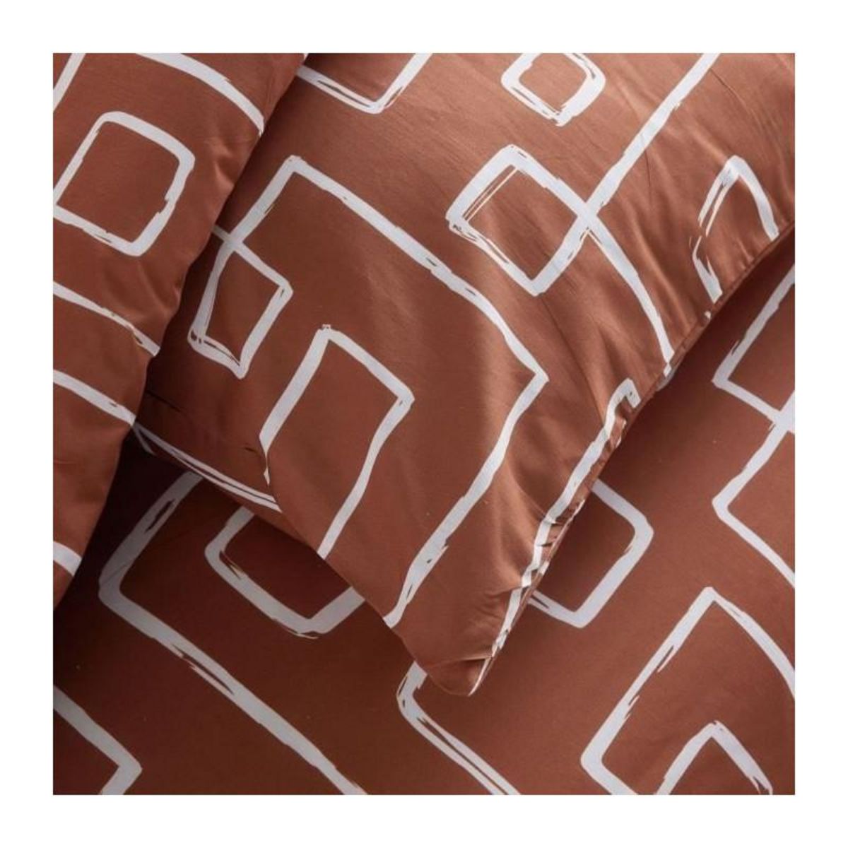 Today Parure de lit - TODAY Crazy - Imprimé Graphique - 2 personnes - 220 x 240 cm - Orange