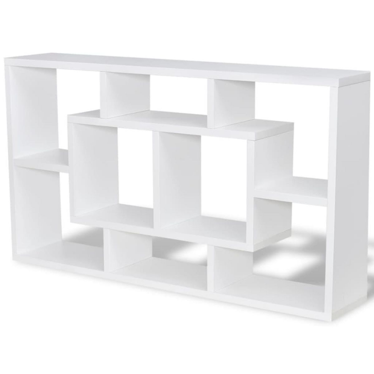VIDAXL Etagere murale d'affichage 8 compartiments Blanc