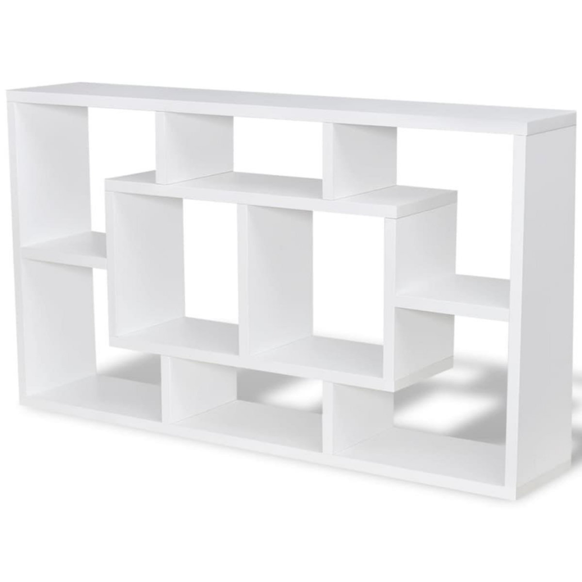 VIDAXL Etagere murale d'affichage 8 compartiments Blanc