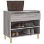 Voir la diapositive 4 : VIDAXL Armoire a chaussures Sonoma gris 70x36x60 cm Bois d'ingenierie