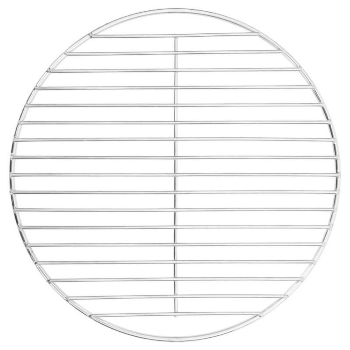 VIDAXL Grille de barbecue ronde Ø34,5 cm acier inoxydable 304