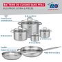 Voir la diapositive 2 : ELO Ensemble de 2 Poêles de cuisson 28 et 32 cm et 4 faitouts 12, 14, 20 et 26 cm Elo Profi Citrin