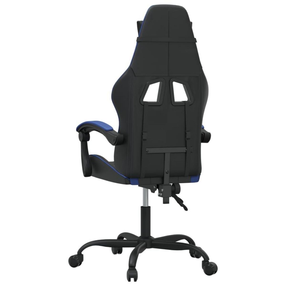 VIDAXL Chaise de jeu Noir et bleu Similicuir
