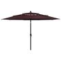 Voir la diapositive 1 : VIDAXL Parasol de jardin a 3 niveaux mat en aluminium rouge bordeaux