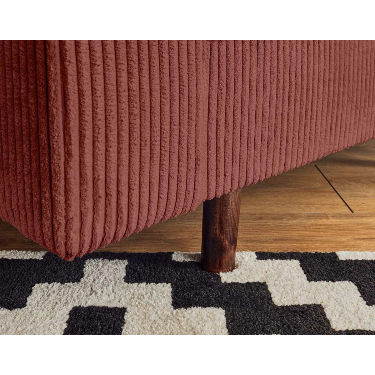 LISA DESIGN Rune - fauteuil - en velours côtelé