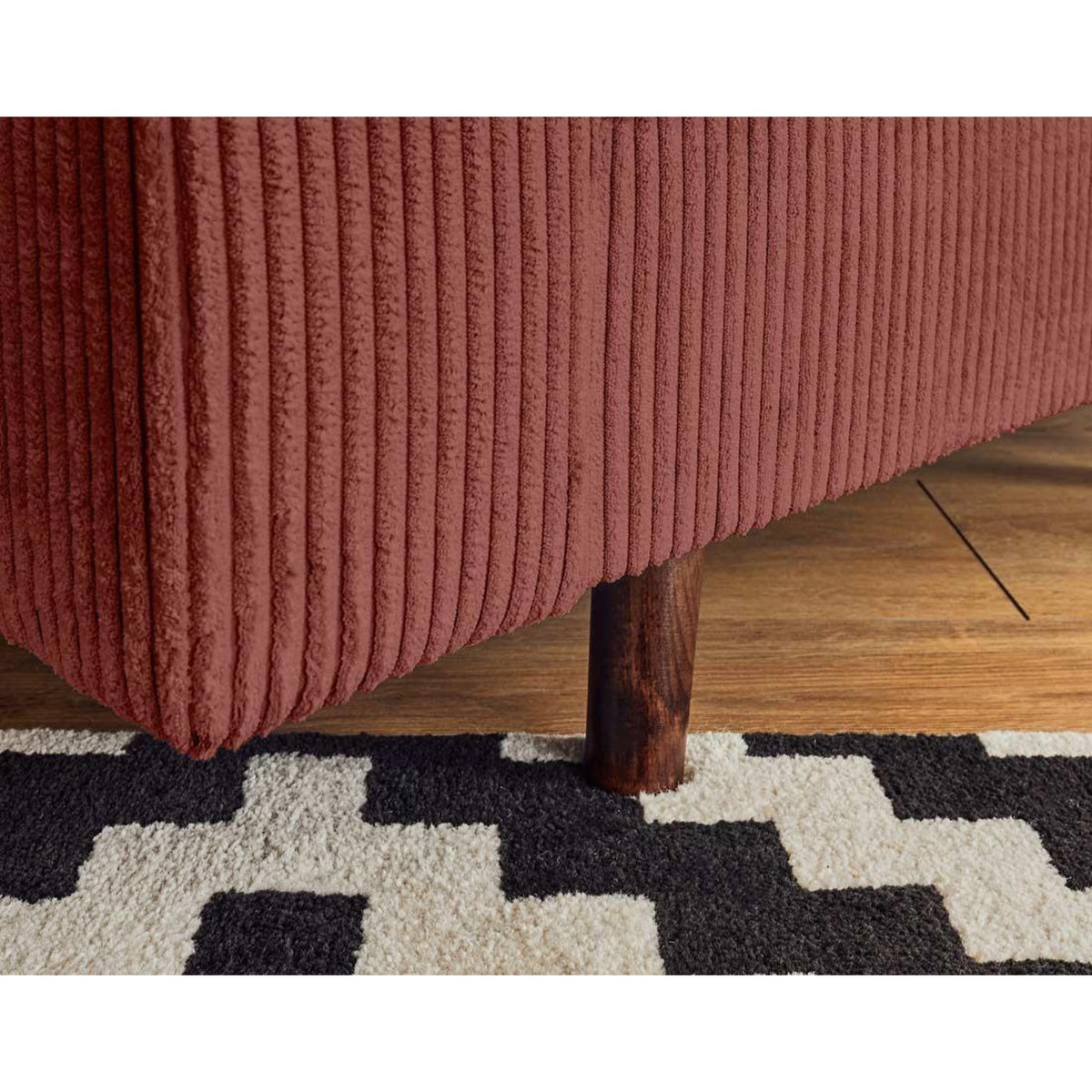 LISA DESIGN Rune - fauteuil - en velours côtelé