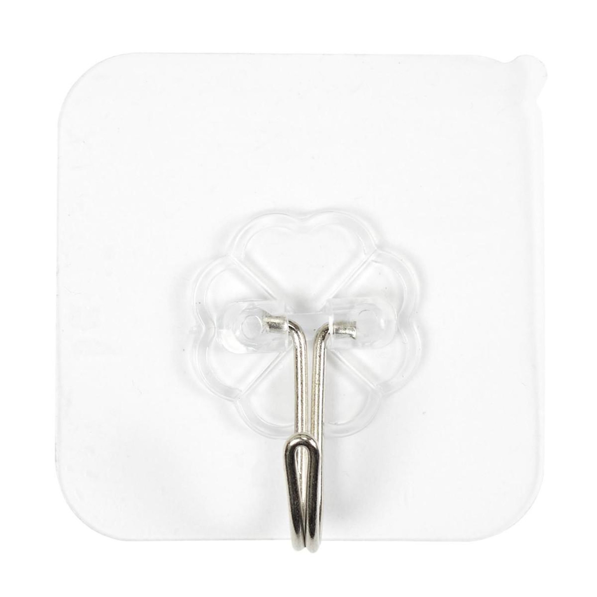 Voir la diapositive 2 : Je cherche une idee Lot de 10 crochets adhésifs  support  6cm transparent