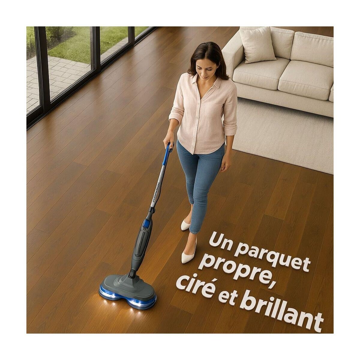 e.ziclean Balai vapeur Steam Wave 360