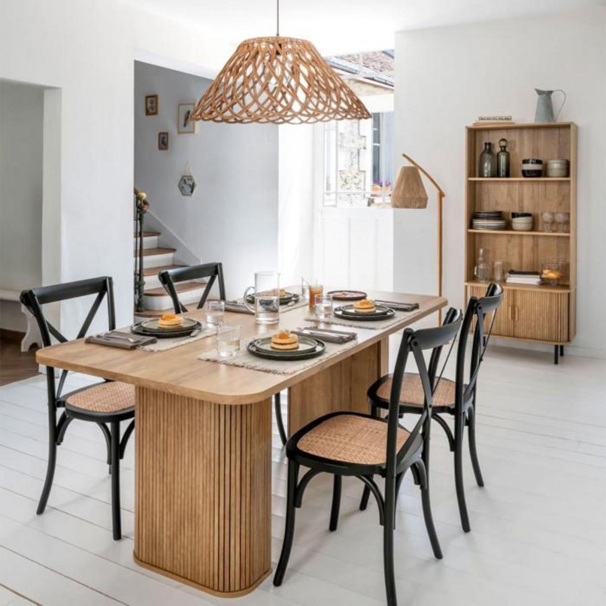 ATMOSPHERA Table à Manger Design  Colva  180cm Marron