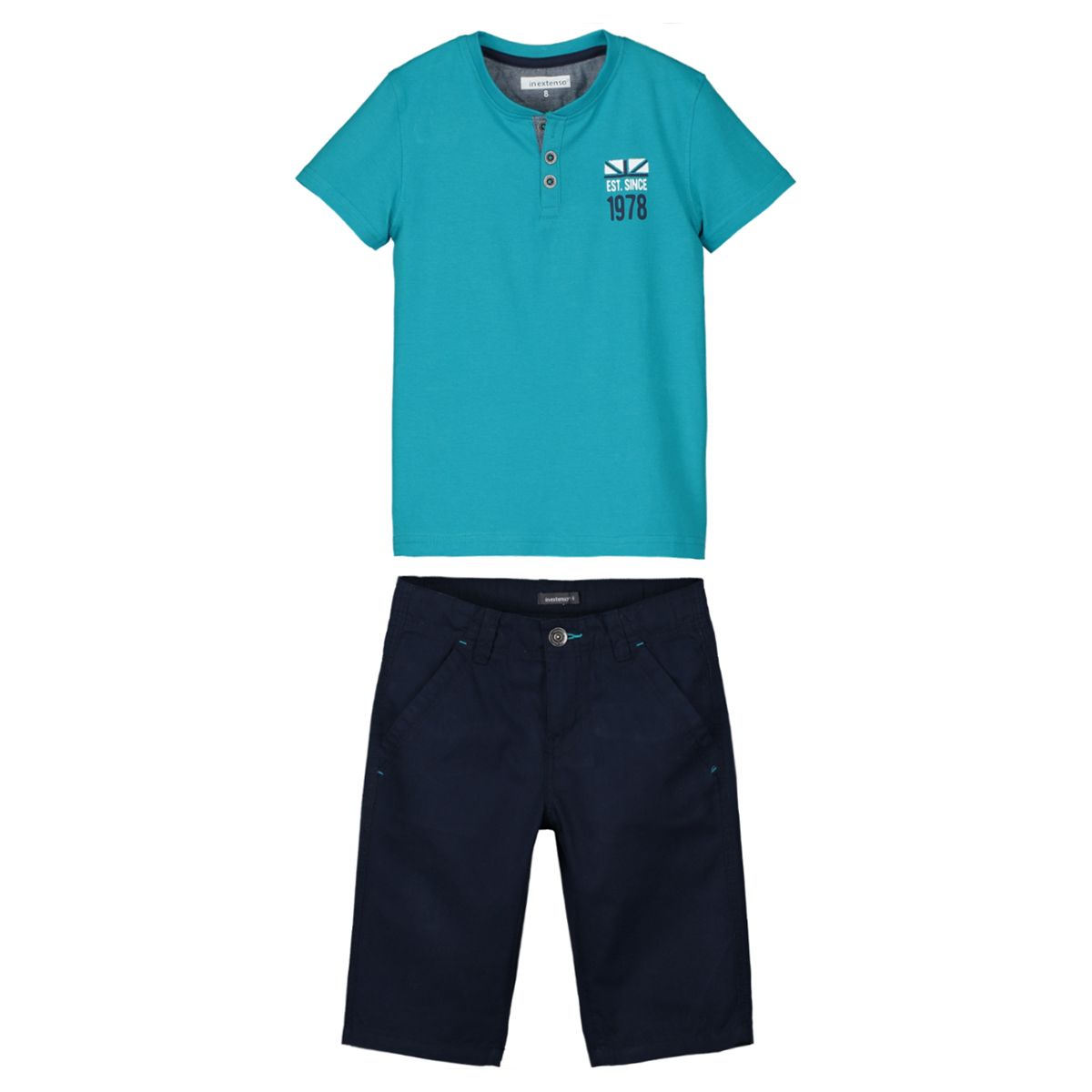 IN EXTENSO Ensemble Tee-shirt+Short Garçon