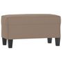 Voir la diapositive 2 : VIDAXL Banc Taupe 70x35x41 cm Tissu microfibre