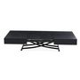 Voir la diapositive 5 : Paris Prix Table Basse Relevable  Lift  120-190cm Noir Mat