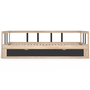 Voir la diapositive 3 : ID MARKET Lit banquette 90 x 190 cm ZOYA convertible 180 x 190 cm hêtre et noir avec 1 tiroir de rangement