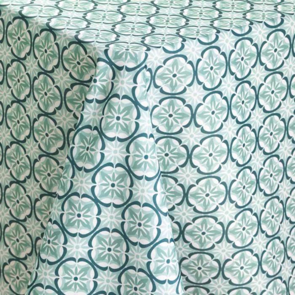 Paris Prix Nappe Antitache Imprimé  Davia  145x240cm Sauge