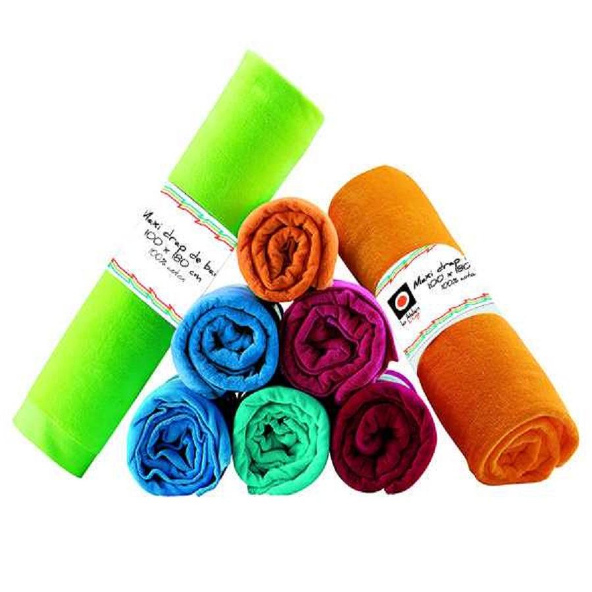 Voir la diapositive 4 : Eden Serviette drap de plage bouclette uni maxi
