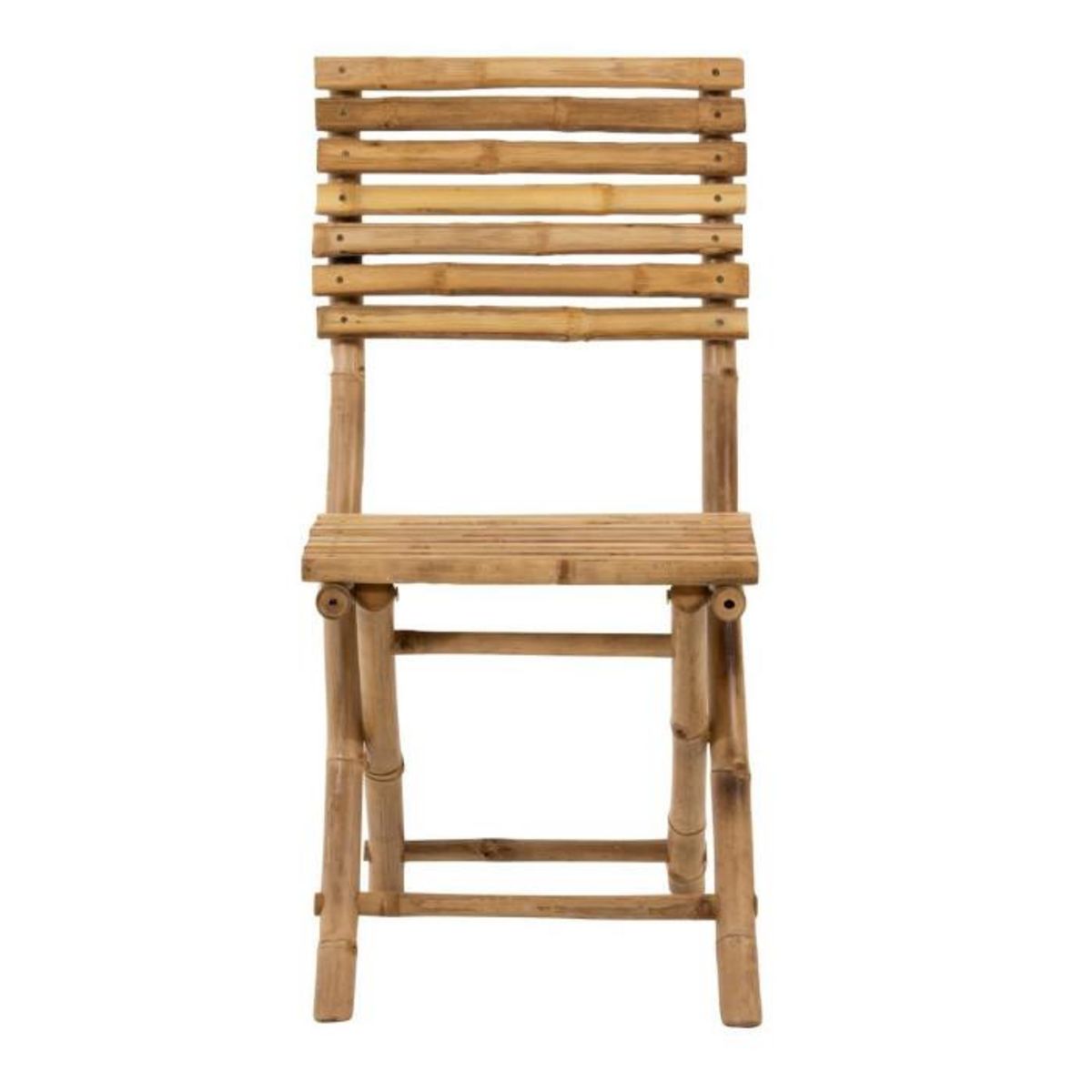 Paris Prix Chaise Pliable Design  Bambou  98cm Naturel