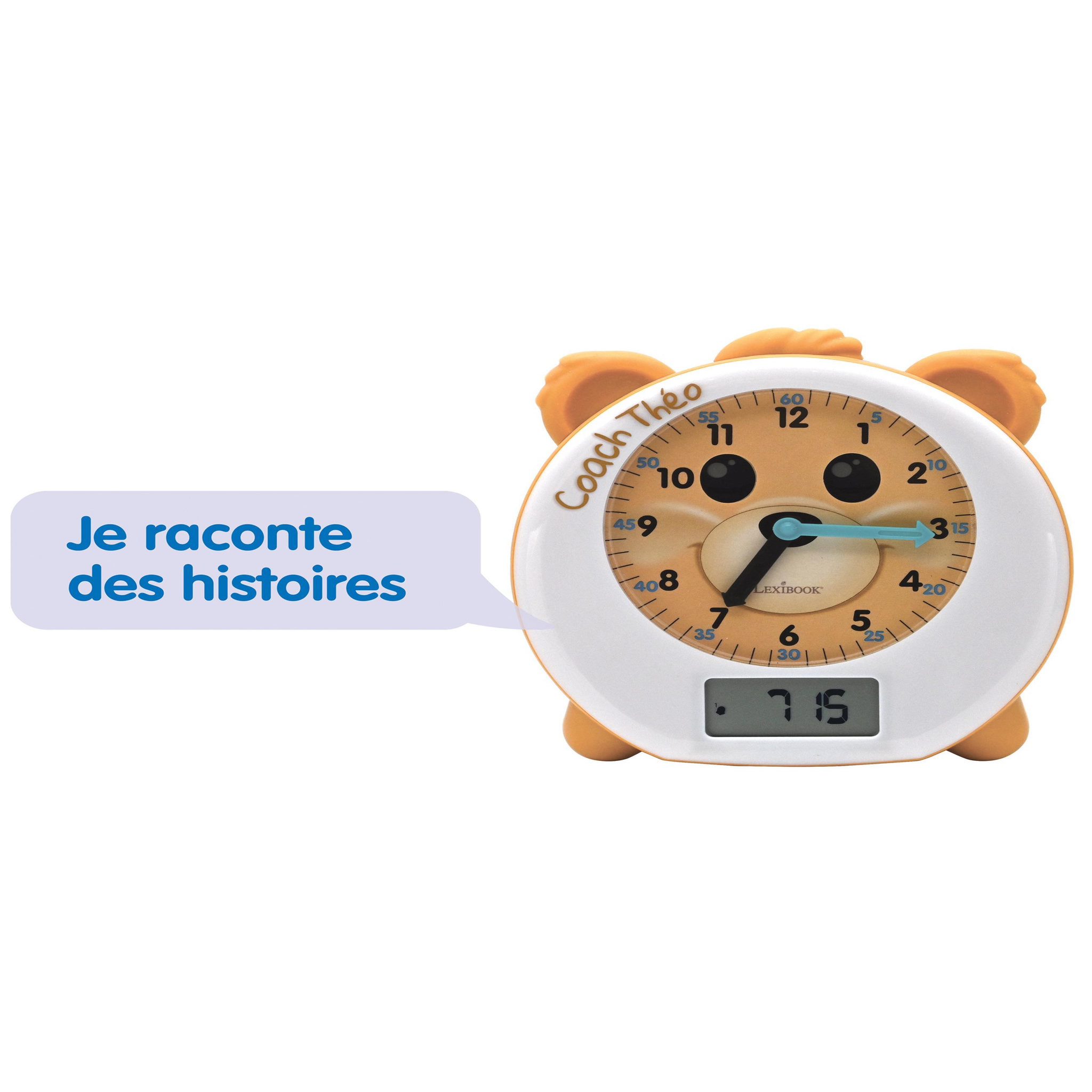 Voir la diapositive 4 : Lexibook THEO mon Réveil Éducatif Coach de Sommeil (Français)