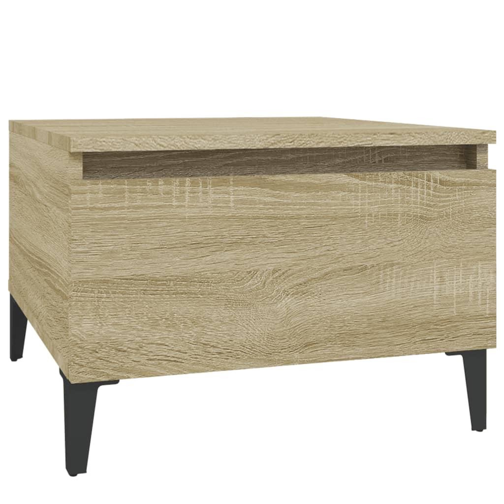 Voir la diapositive 2 : VIDAXL Table d'appoint Chene sonoma 50x46x35 cm Bois d'ingenierie