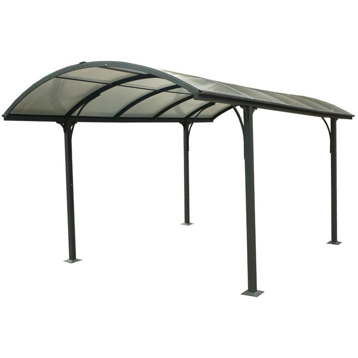 Habrita Carport Aluminium - Anthracite - 14,62m² - BLACKPOOL
