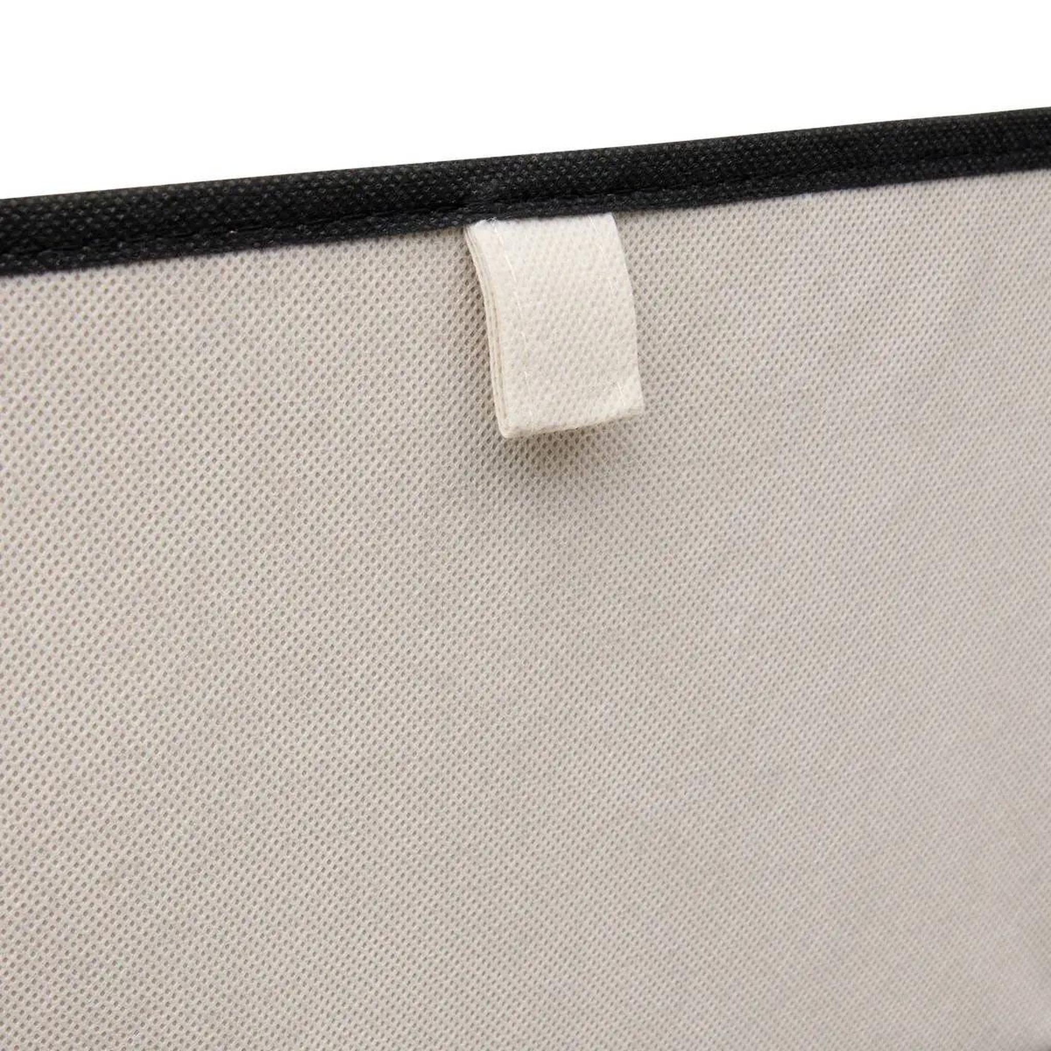 Voir la diapositive 6 : FIVE Panier à linge en tissu  bicolore  45l beige