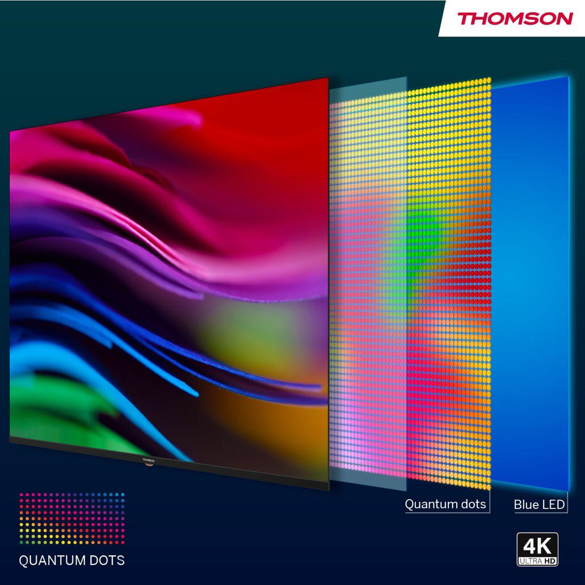 Voir la diapositive 4 : THOMSON Tv qled 43qg7c14 (2024) 43  (109 cm) - 144hz, google tv