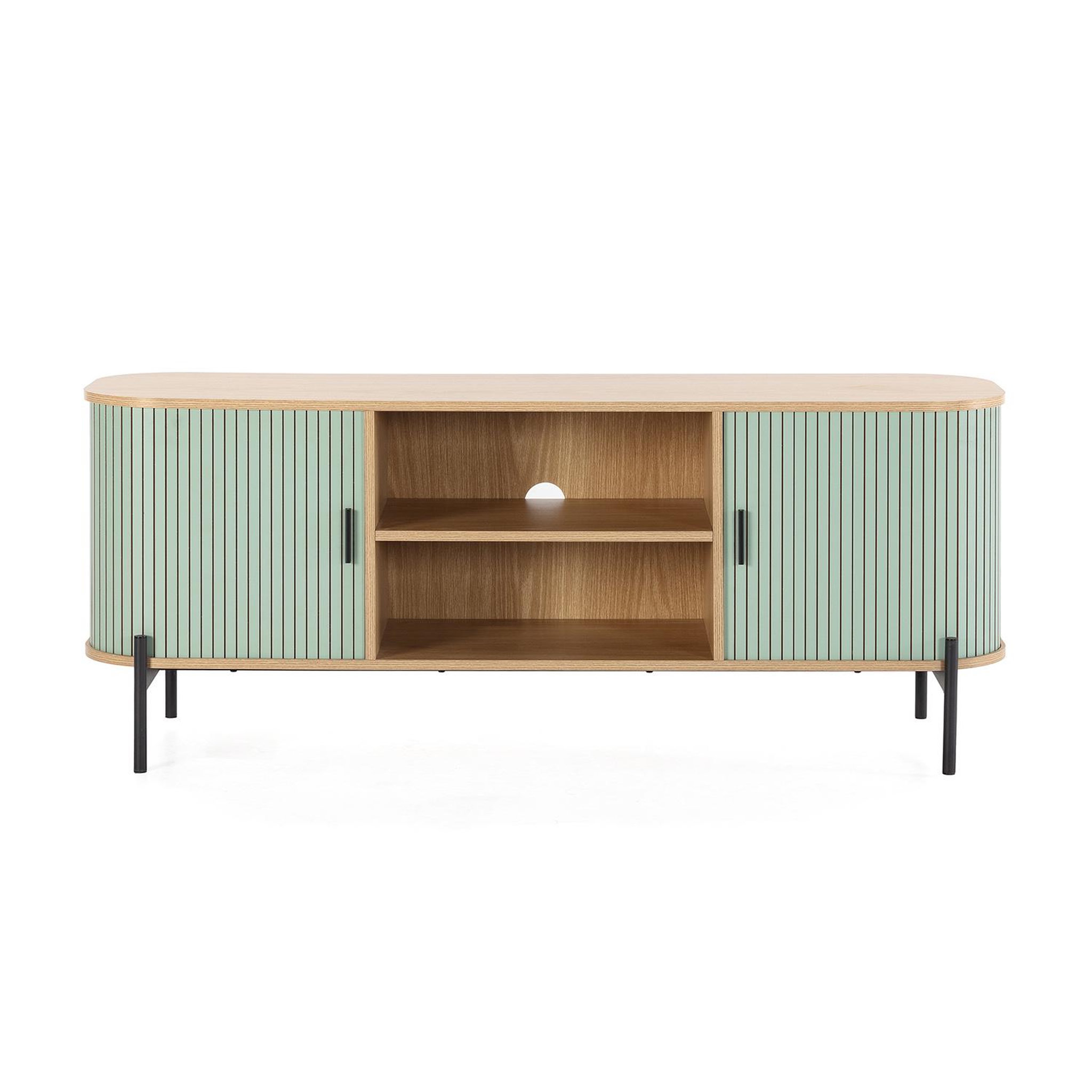 Voir la diapositive 4 : VS VENTA-STOCK Meuble Tv Mónaco 2 portes couleur Bleu