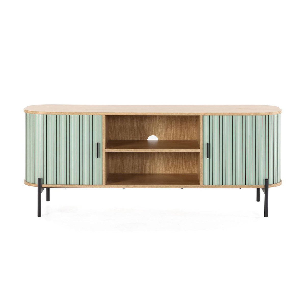 VS VENTA-STOCK Meuble Tv Mónaco 2 portes couleur Bleu