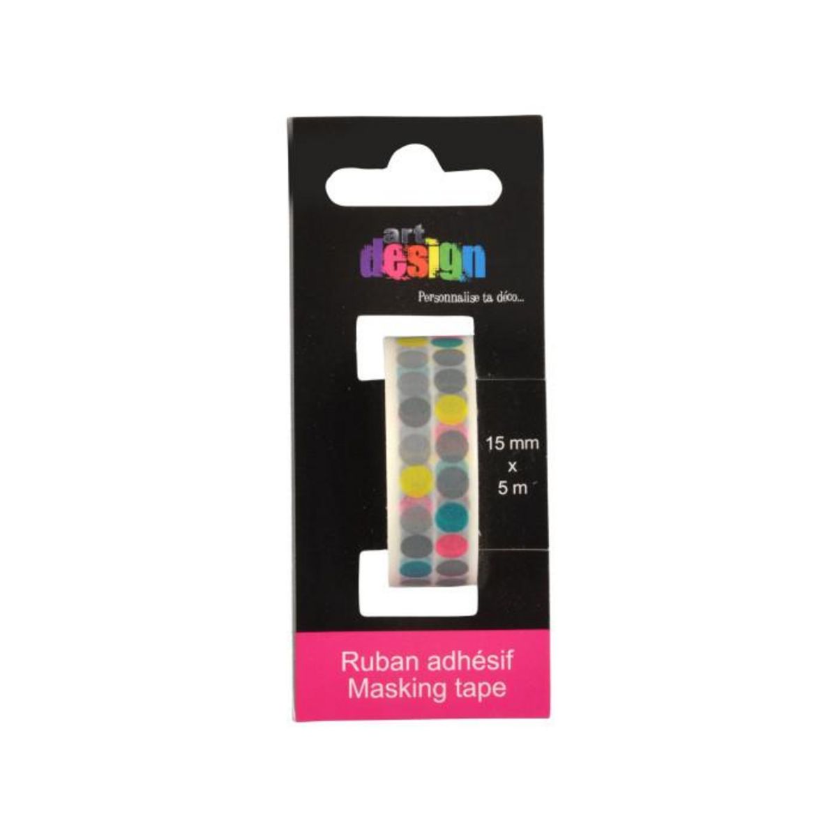 Paris Prix Ruban Masking Tape  Pois  5M Multicolore