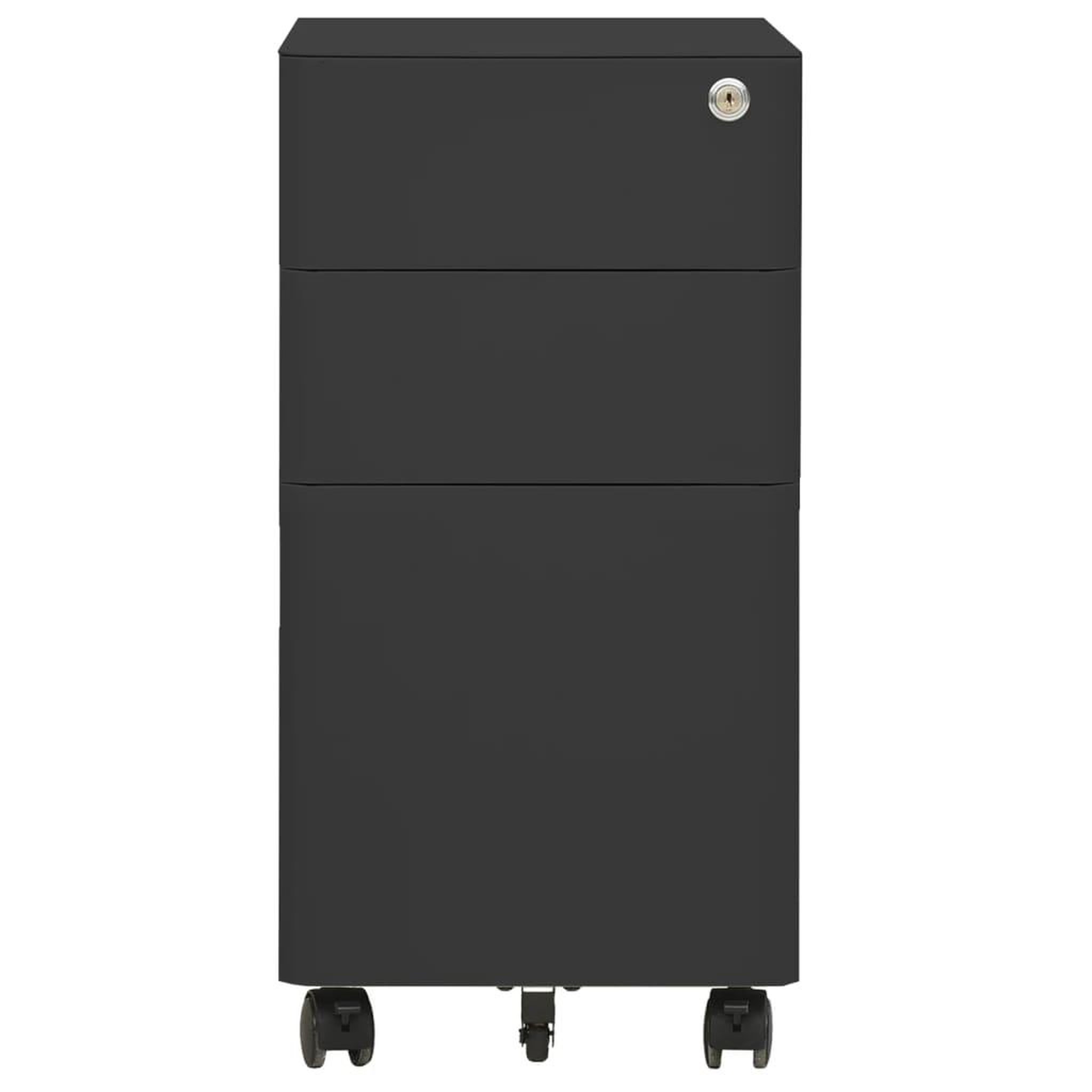 Voir la diapositive 2 : VIDAXL Classeur mobile Anthracite 30x45x59 cm Acier
