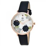 SC CRYSTAL Montre Anissa SC Crystal ornée d'un véritable diamant noir