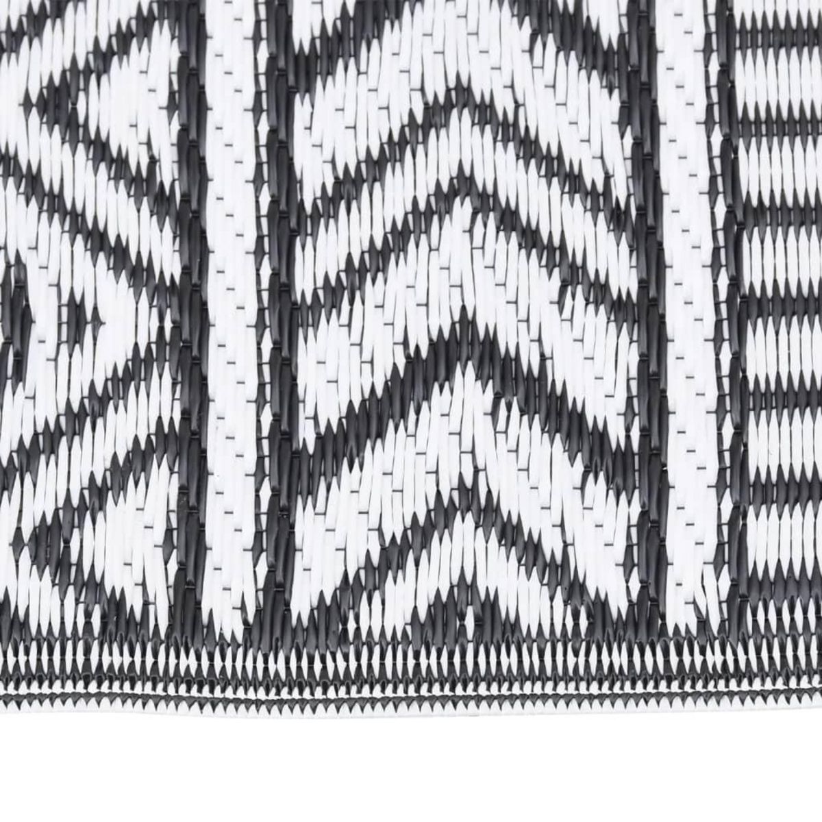 VIDAXL Tapis d'exterieur Noir 80x150 cm PP