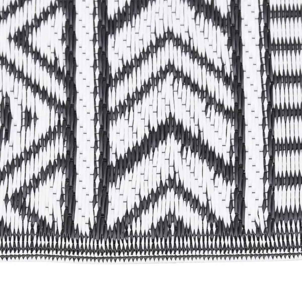 VIDAXL Tapis d'exterieur Noir 80x150 cm PP