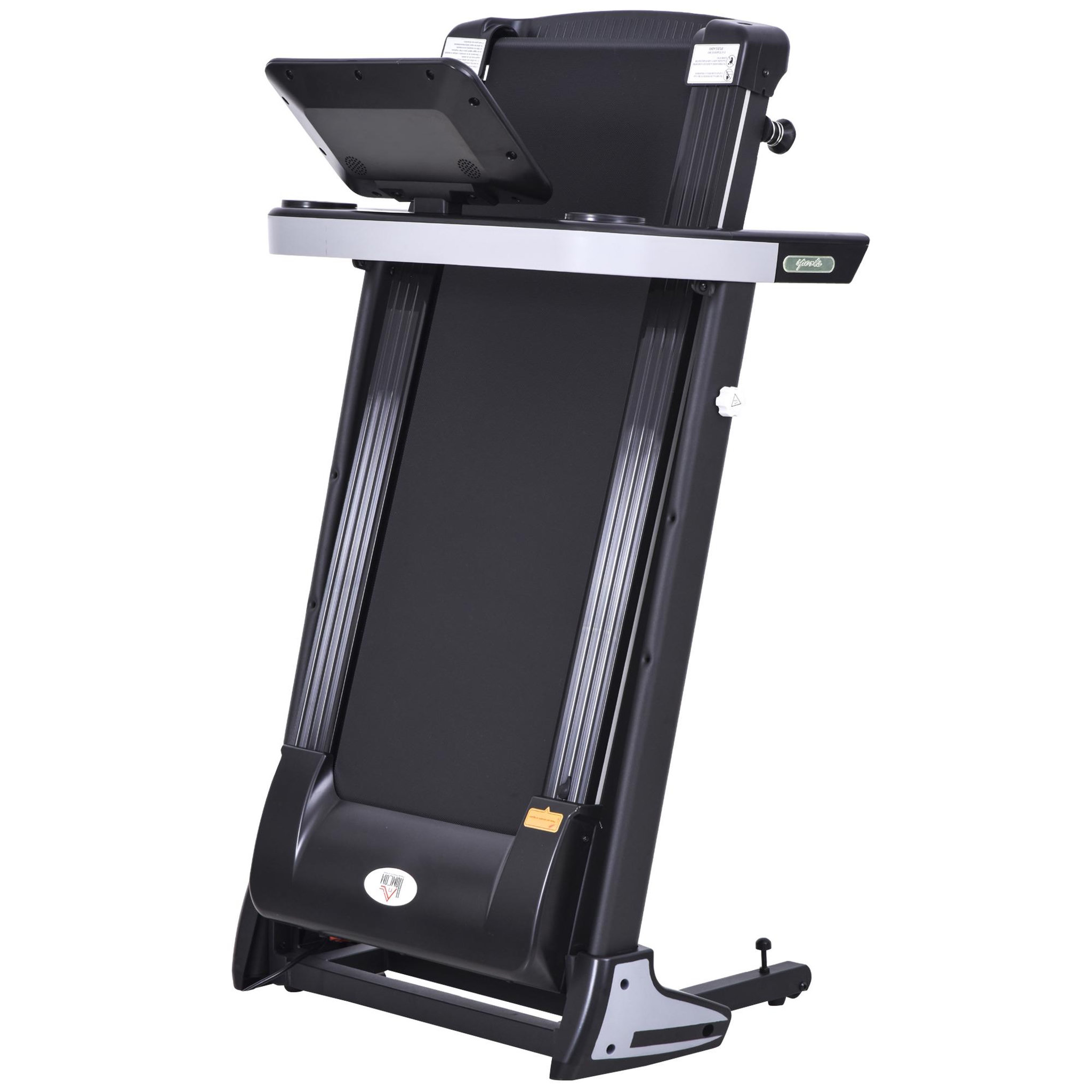 Voir la diapositive 4 : HOMCOM Tapis électrique de course pliable 1-12 Km/h 500 W écran LCD 12 programmes noir