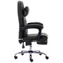 Voir la diapositive 3 : VIDAXL Chaise de bureau de massage Noir Similicuir