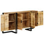 Voir la diapositive 5 : VIDAXL Buffet Bois de manguier massif 150x40x80 cm