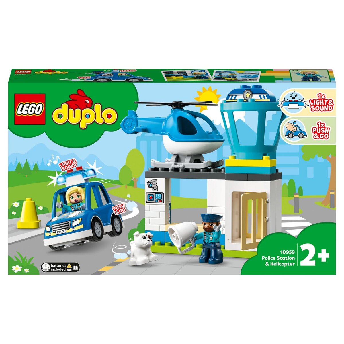 LEGO 10970 Duplo La Caserne et L'Hélicoptère des Pompiers, Jouet